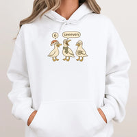 Adorable Goose Math Joke Sweatshirt, Humorous 6 7 Teacher Christmas Hoodie, Holiday Math Teacher Pullover, Educator Present, Winter Graphic Hoodie