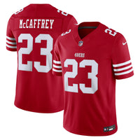 San Francisco 49ers Christian McCaffrey Scarlet Team Stitched Limited Jersey