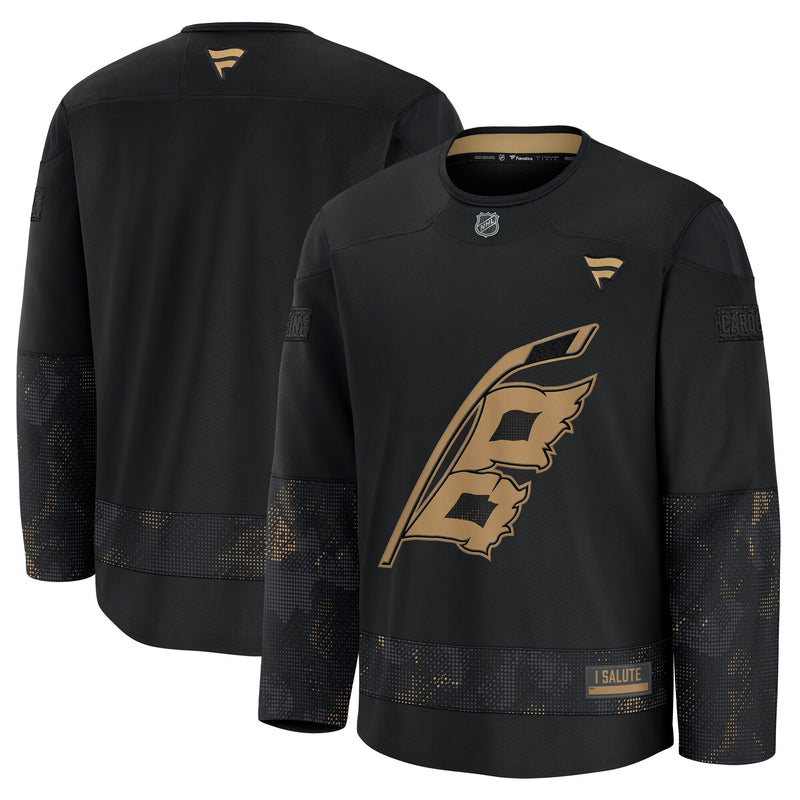 Carolina Hurricanes Black 2024 Military Appreciation Practice Jersey