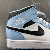 Mid Top Sneakers, White Black Colorway, Lace Up Design, Casual Gift for Sneaker Fans