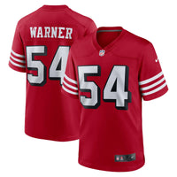 San Francisco 49ers Fred Warner Scarlet Alternate Game Jersey