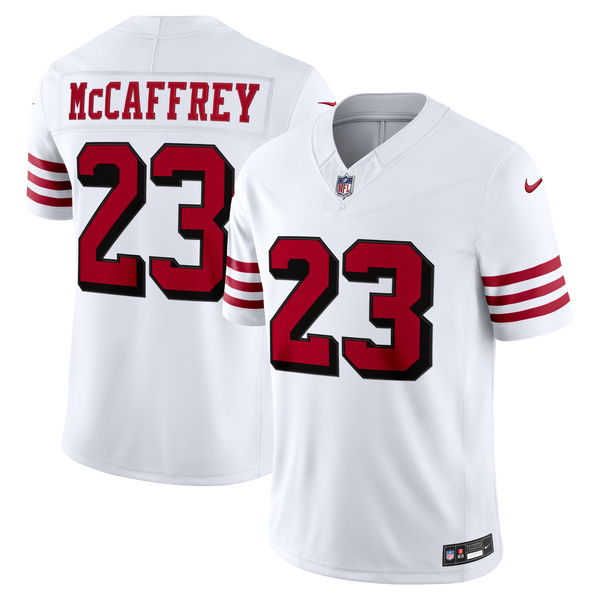 San Francisco 49ers Christian McCaffrey White Alternate Stitched Limited Jersey