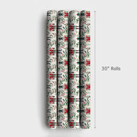 Christmas Soldier Holiday Gift Wrap, Watercolor Nutcracker Wrapping Paper, Holly Berry Nutcracker Wrapping Paper, Festive Present Packaging