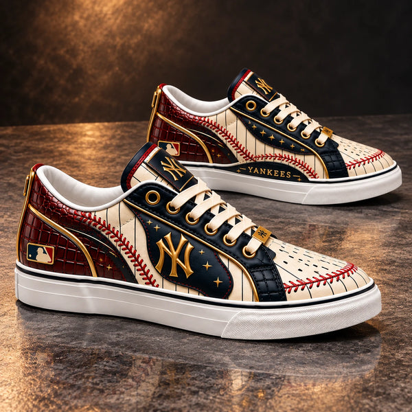 NYY Pinstripe Heritage - Cream, Navy and Gold Craft Study - main