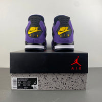 Retro Low Top Sneakers, Purple Colorway, Leather Footwear, Lace Up Design, Casual Gift for Sneaker Fans