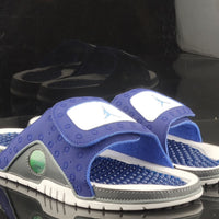 Retro Slides, Navy Blue Colorway, Slip On Design, Casual Gift for Shoe Lovers