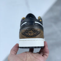 Distressed Low Top Sneakers, Brown White Colorway, Lace Up Design, Distressed Finish, Casual Gift for Sneaker Fans