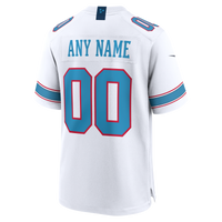 Tennessee Titans White Game Custom Jersey