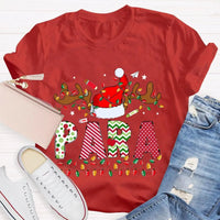 Santa Hat Holiday Paraeducator Tee, Paraprofessional Christmas Lights Shirt, Adorable Christmas SPED T-Shirt, School Staff Xmas Shirt