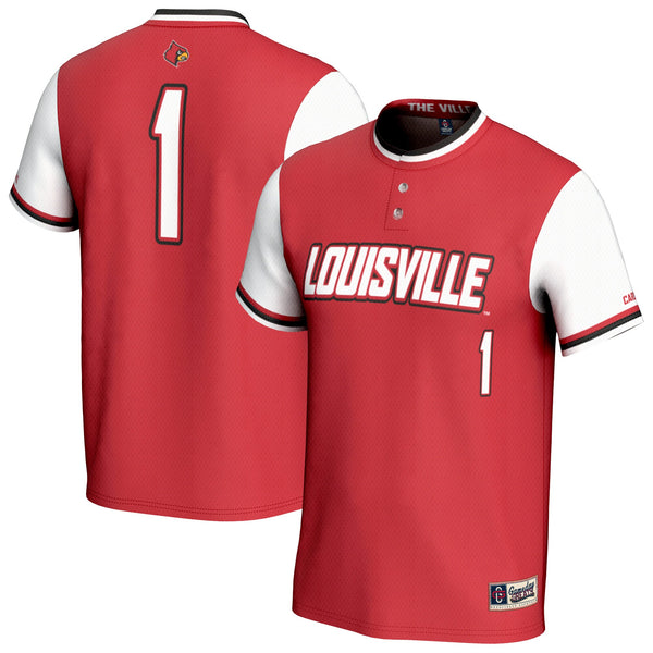 Louisville Cardinals Lightweight Softball Fashion Jersey - Red