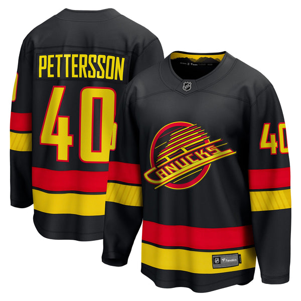 Vancouver Canucks Elias Pettersson Black Breakaway Jersey