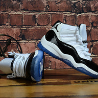 Sneakers, White Black Colorway, Lace Up Design, Casual Gift for Sneaker Fans