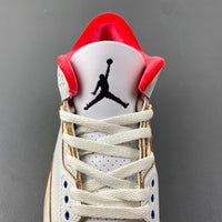 Low Top Sneakers, Blue White Red Colorway, Leather Footwear, Lace Up Design, Casual Gift for Sneaker Fans