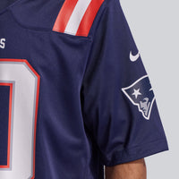 New England Patriots Drake Maye Navy Player Game Jersey