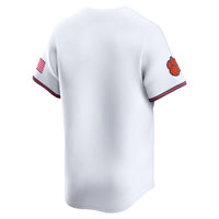 White Clemson Tigers Baseball Limited Jersey