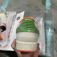 Low Top Sneakers, White Green Colorway, Lace Up Design, Casual Gift for Sneaker Fans