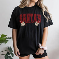 Retro Christmas Graphic T-Shirt, Santa's Favorite T-Shirt, Vintage Holiday Graphic Tee, Adorable Xmas Party T-Shirt, Christmas Present for Family