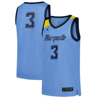 #3 Marquette Golden Eagles Replica Basketball Jersey - Blue