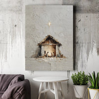 Star of Bethlehem Canvas Art, Nativity Scene Canvas Print, Religious Christian Canvas, Christmas Holiday Wall Decor, Faith Home Present