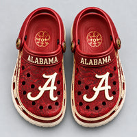 ALA Script Pride - Crimson and Cream Clogs
