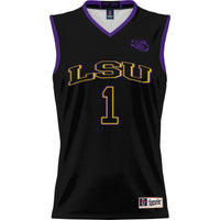 Male #1 Black LSU Tigers Lightweight Basketball Jersey