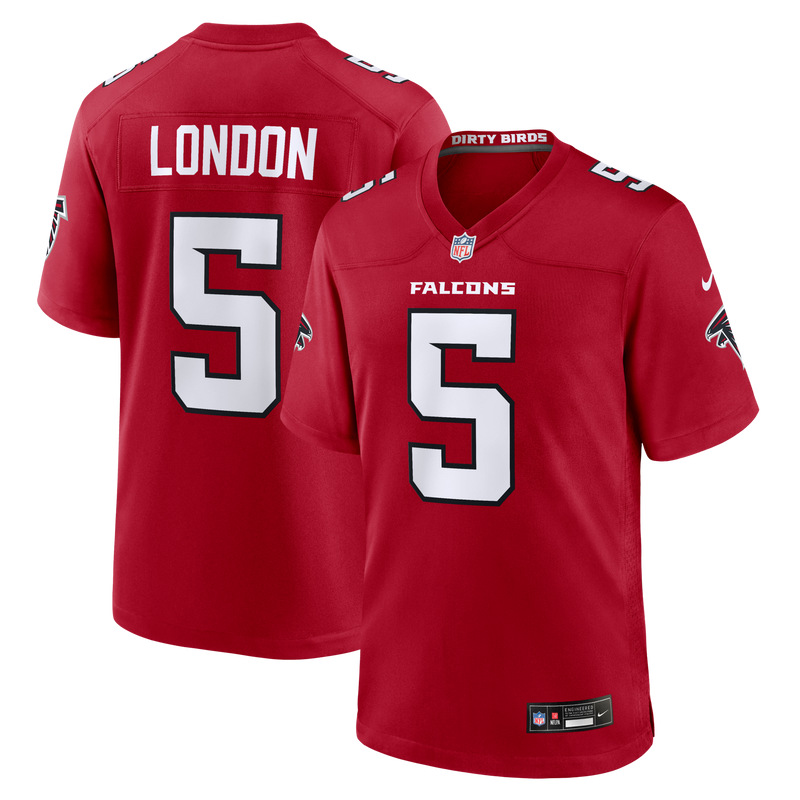 Atlanta Falcons Drake London Red Game Jersey