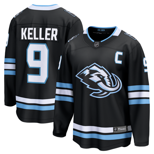 Utah Mammoth Clayton Keller Black Home Breakaway Jersey