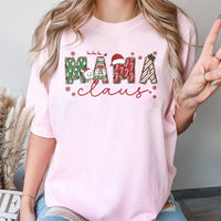 Adorable Christmas Snowman Shirt, Mama Claus T-Shirt, Retro Holiday Mama Graphic Tee, Festive Xmas Mom T-Shirt, Winter Holiday Present for Mama