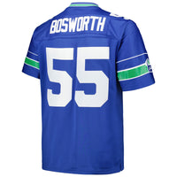 Seattle Seahawks Brian Bosworth Royal Big & Tall 1987 Legacy Retired Player Jersey