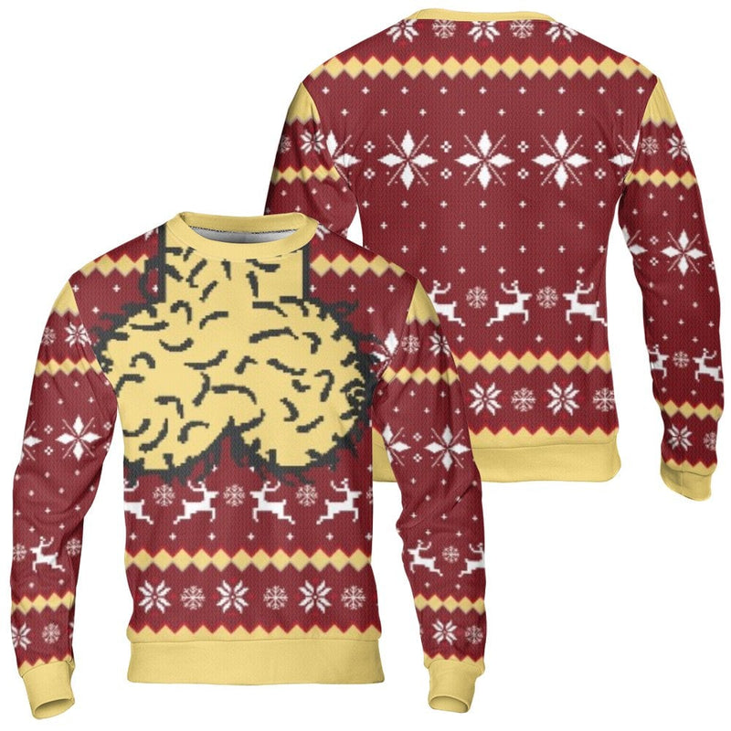 Pixel Art RPG Gaming Sweater, Mind Rune Ugly Christmas Sweater, Retro Game Ugly Sweater, Comfy Holiday Crewneck Pullover, Gamer Present for Men