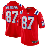 New England Patriots Rob Gronkowski Red Alternate Retired Player Game Jersey
