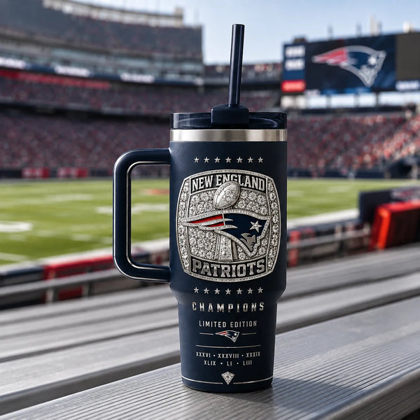 NE - Championship Ring Emblem Tumbler in Midnight Navy - main