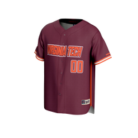 Virginia Tech Hokies NIL Pick-A-Player Lightweight Baseball Jersey - Maroon