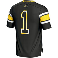 #1 Appalachian State Mountaineers Endzone Football Jersey - Black