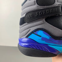 High Top Sneakers, Blue Black Purple Gray Colorway, Strap Design, Casual Gift for Sneaker Fans