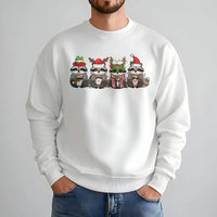 Adorable Festive Animal Sweatshirt, Christmas Raccoon Sweatshirt, Holiday Raccoon Crewneck, Winter Graphic Pullover Sweatshirt
