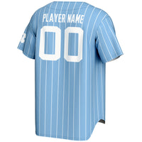 North Carolina Tar Heels Carolina Blue NIL Pick-A-Player Lightweight Baseball Jersey - Light Blue