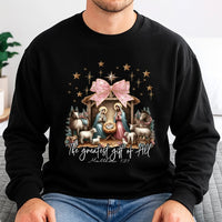 Nativity the Greatest Present of All Sweater, Nativity Scene Sweatshirt, Religious Nativity Christmas Crewneck, Christian Holiday Pullover