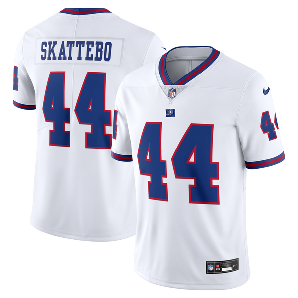 New York Giants Cam Skattebo White Vintage White Stitched Limited Jersey