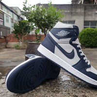 Sneakers, Navy White Colorway, Lace Up Design, Casual Gift for Sneaker Fans