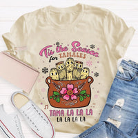 Humorous Latin Food Christmas T-Shirt, Tis the Season Tamale Shirt, Festive Tamales Graphic Tee, Mexican Food Holiday Shirt, Foodie Xmas Present