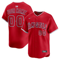 Los Angeles Angels Red Alternate Limited Custom Jersey