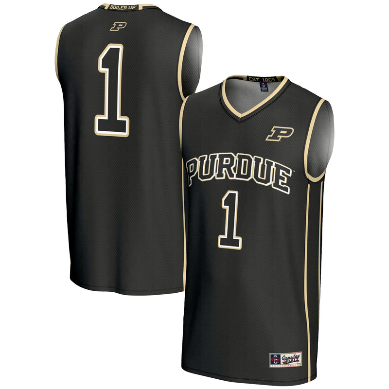 Male #1 Black Purdue Boilermakers Lightweight Basketball Jersey