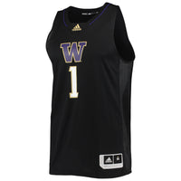 #1 Washington Huskies Swingman Basketball Jersey - Black