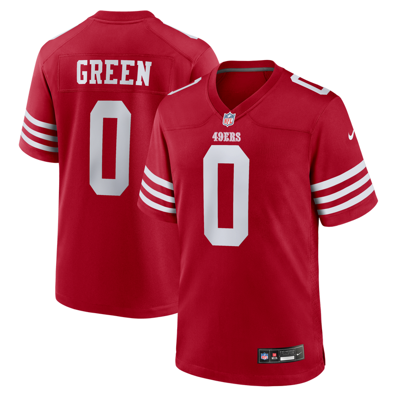 San Francisco 49ers Renardo Green Scarlet Game Jersey