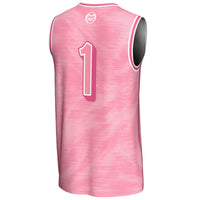 #1 Colorado State Rams Lightweight Basketball Fashion Jersey - Pink
