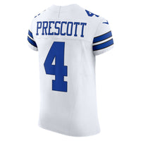 Dallas Cowboys Dak Prescott White Elite Jersey