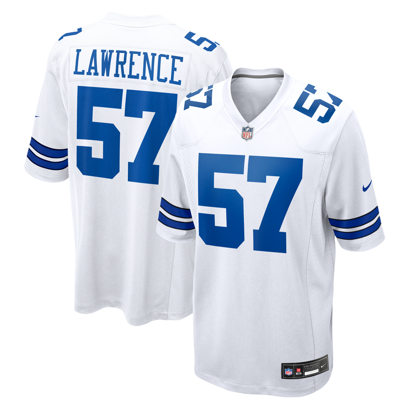 Dallas Cowboys Malachi Lawrence White Game Jersey