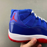 Low Top Sneakers, Royal Blue White Red Colorway, Patent Leather Footwear, Lace Up Design, Casual Gift for Sneaker Fans