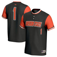 #1 Oregon State Beavers Softball Fashion Jersey - Black